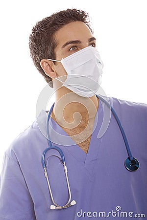 Doctor in surgical mask Stock Photo