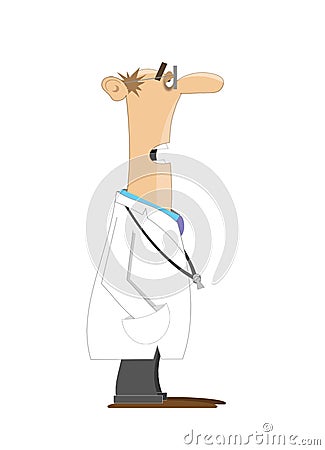 Doctor talking Stock Photo