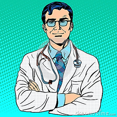 Doctor therapist medicine and health Vector Illustration