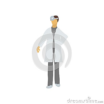 doctor vector vector sign and symbol isolated on white background, doctor vector logo concept Vector Illustration