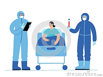 Clinic and doctor concept Vector Illustration