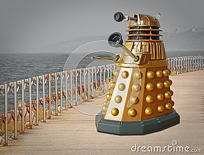 Doctor who dalek enemy alien galaxy space invader earth tardis time travel traveller Editorial Stock Photo