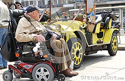 Doctor Who's car Editorial Stock Photo