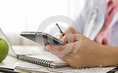 doctor working Stock Photo