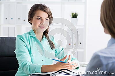 At the doctor's Stock Photo