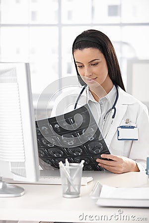 Doctor with Xray image Stock Photo