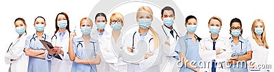 Doctors and nurses in protective medical masks Stock Photo