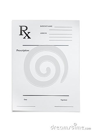 Doctors prescription Stock Photo