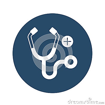 Doctors stethoscope Vector Icon easily modify. Vector Illustration