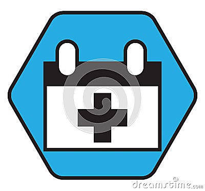 Doctors visit, icon Vector Illustration