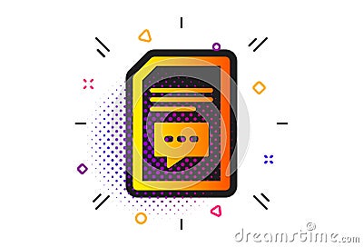 Document with Comments icon. File sign. Vector Vector Illustration