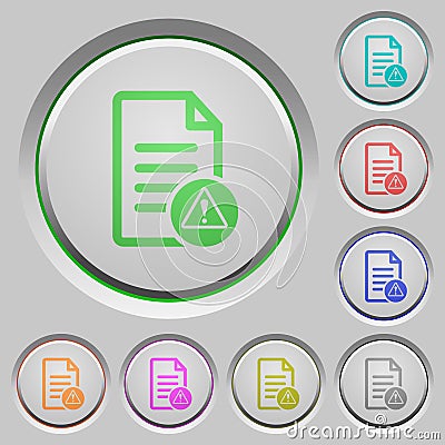 Document error push buttons Stock Photo