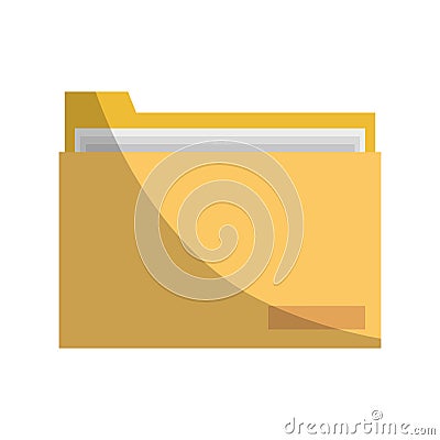 Document folder icon Vector Illustration