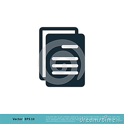Document Form Icon Vector Logo Template Illustration Design. Vector EPS 10 Vector Illustration