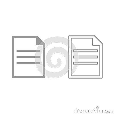 Document it is icon . Vector Illustration