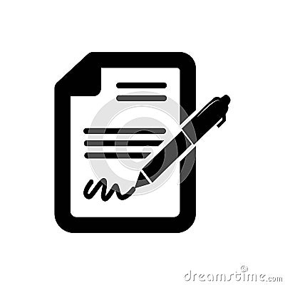 Document Icon. Professional, pixel perfect icon optimized for both large and small resolutions Stock Photo