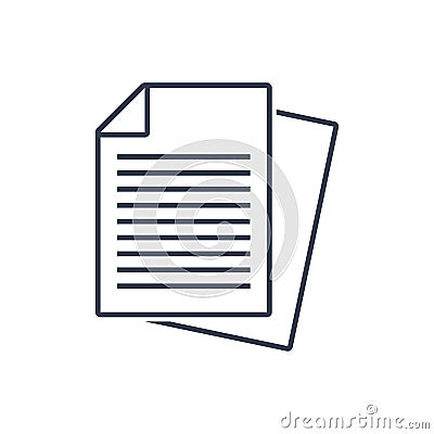 Document icon vector Vector Illustration