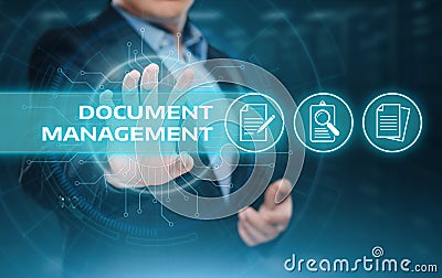 Document Management Data System Business Internet Technology Concept Stock Photo