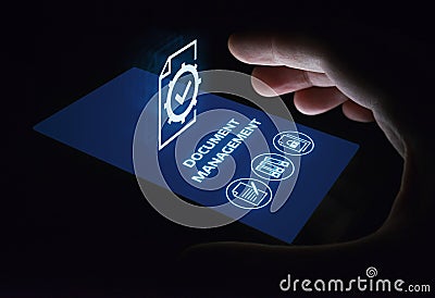 Document Management Data System Business Internet Technology Concept Stock Photo