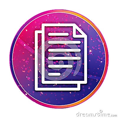 Document pages icon creative trendy colorful round button illustration Cartoon Illustration