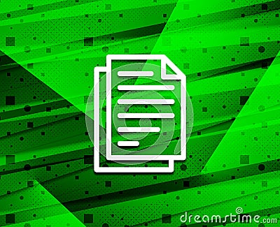 Document pages icon nature sleek line abstract background illustration Cartoon Illustration