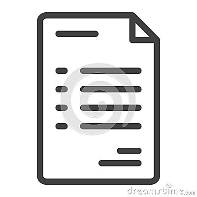 Document purchase order line icon Vector Illustration