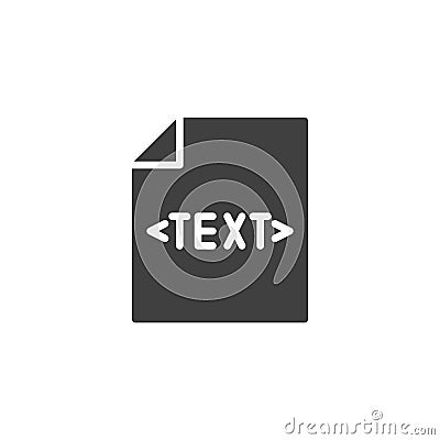 A document with a small text snippet vector icon Vector Illustration