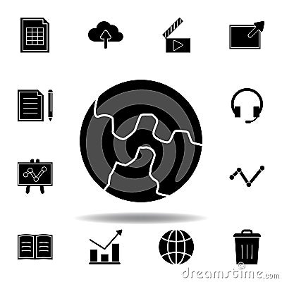 Document, spreadsheet table icon. Signs and symbols can be used for web, logo, mobile app, UI, UX Stock Photo