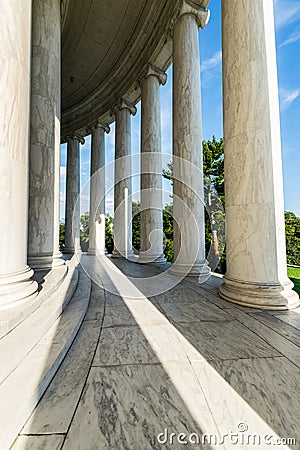 Documentary Image of the Jefferson Memorial in District of Colum Stock Photo