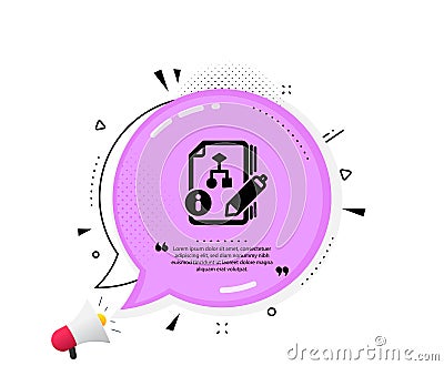 Documentation with algorithm icon. Technical instruction sign. Vector Vector Illustration