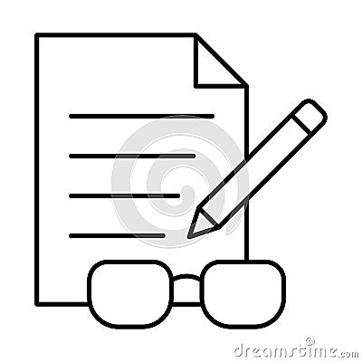 Documents, filen Vector Icon which can easily modify or edit Vector Illustration