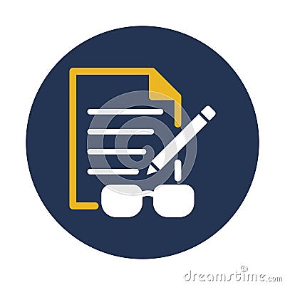 Documents, filen Vector Icon which can easily modify or edit Stock Photo