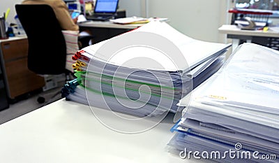 Documents and folders Stock Photo