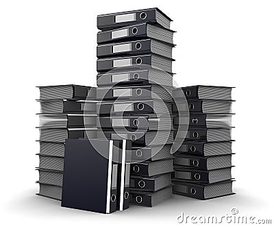 Documents heap Cartoon Illustration