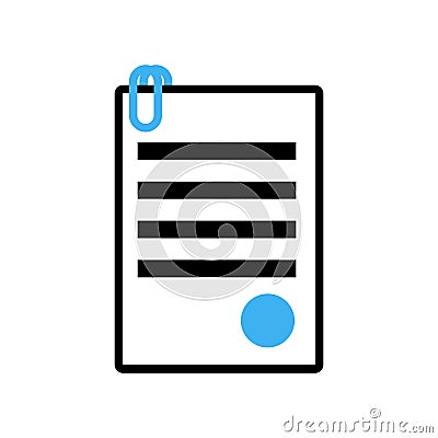 Documents icon sign. Office symbol. paper Sheet contract with st Vector Illustration