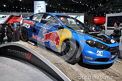 Dodge Red Bull Car Editorial Stock Photo