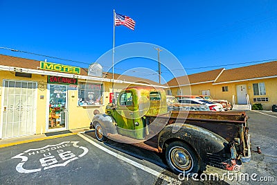 Dodge Truck Route 66 Editorial Stock Photo
