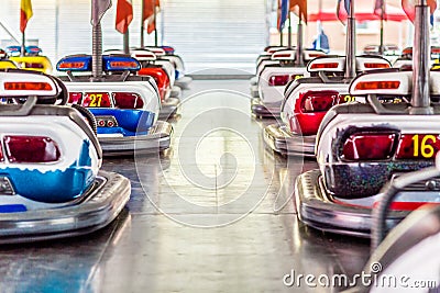 Dodgems Stock Photo