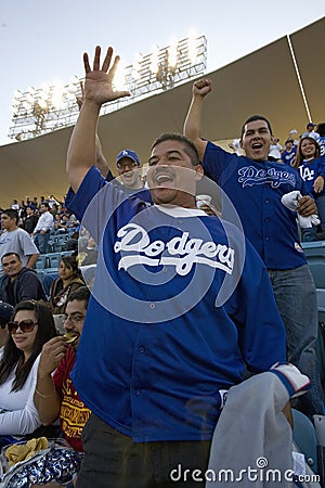 Dodger fans Editorial Stock Photo