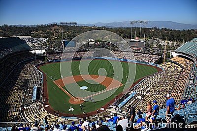 Dodger Stadium - Los Angeles Dodgers Editorial Stock Photo