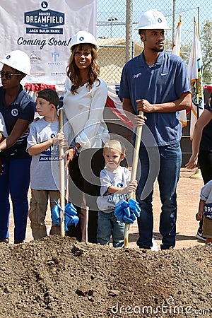 Dodgers Dreamfield 51 Universally Accessible Field Groundbreaking Ceremony Editorial Stock Photo