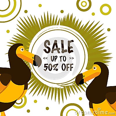 Dodo bird vector Cartoon Illustration