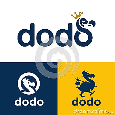 Dodo bird logo icons Vector Illustration