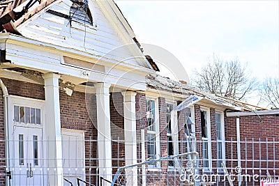 Dodson Chapel Day Care Heavily Damaged by in Nashville Tennessee 04 Editorial Stock Photo