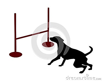 Dog agility Vector Illustration