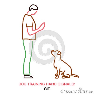 Dog behavior icon Vector Illustration