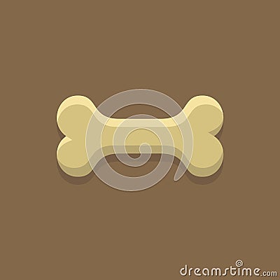 Dog Bone Cookie Vector Illustration