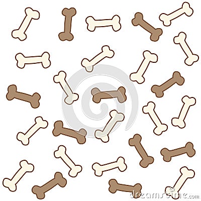 Dog bones seamless Vector Illustration