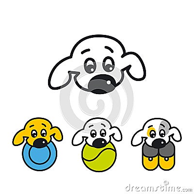 The dog. Buddy. Pet. logo Stock Photo