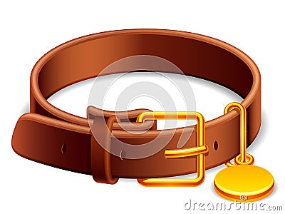 Dog collar. Vector Illustration